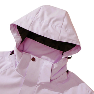 Chaqueta Cortavientos con Capucha para Mujer, Venta al por Mayor, Manga Larga, Cierre de Cremallera, Impermeable, Transpirable, Resistente al Viento, Tejido de Poliéster, Otoño - Product Image 3