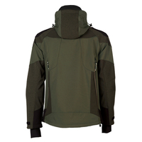 Veste de chasse en polyester/nylon marron orangé à manches longues, veste softshell respirante, imperméable, thermique, imprimé animal, hiver