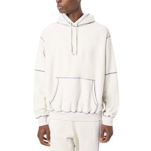 Sweat à capuche oversize moderne pour homme 2026, en molleton de coton, personnalisable OEM ODM, fabrication sous marque privée, vente en gros - Product Image 3