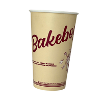 Gobelet en papier personnalisé 8oz/12oz/16oz/20oz Tasse à café en papier jetable à base d'eau avec couvercle et manchon pour boissons chaudes et froides