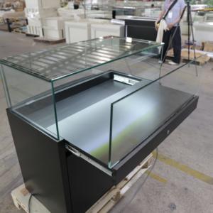 Vitrina de Vidrio Negro Premium Personalizada con Iluminación LED, Impermeable y Ecológica para Exhibición Minorista, ADong A56, Fabricante Vietnam OEM - Product Image 5