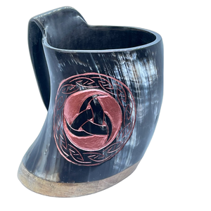Viking Beer Horn Mugs Eco-Friendly Handmade Buffalo Horn Large Size for Weddings Restaurants Bars and <b>Wine</b> Drinking Events - Product Image 3