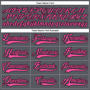 Custom Ice Hockey Jersey Black <b>Pink</b> Sublimated V-Neck Full Sleeve Moisture Wicking Unisex Adult Apparel - Product Image 6
