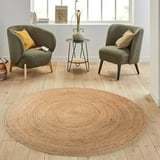 Paillasson personnalisé en jacinthe d'eau, tapis de sol de 1,8 m de diamètre, couleur naturelle sûre. Évitez les griffures des chats, meilleur prix en Inde - Product Image 3