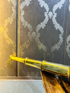 Telescopio náutico victoriano de cuero y latón vintage |   Modelo de Artesanía Antigua del Mundo (Pulido, Aprox. 18 Pulgadas, 4 Pliegues) - Product Image 3