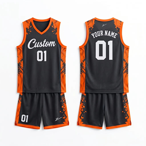 Uniforme de Baloncesto Talla Grande, Hecho de 100% Poliéster, Transpirable - Product Image 5