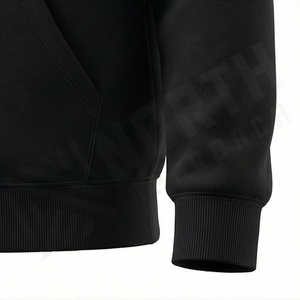 Sudaderas con capucha de algodón tejido personalizadas OEM disponibles, con cremallera completa y logotipo de la empresa impreso, uniformes antiencogimiento para personal para eventos. - Product Image 6