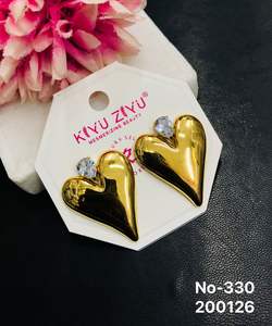 Wholesale Women's Gold Plated Stainless Steel Imitation <b>Pearl</b> Geometric <b>Jewelry</b> <b>Sets</b>-Trendy Earrings Rings Wedding Engagement - Product Image 5