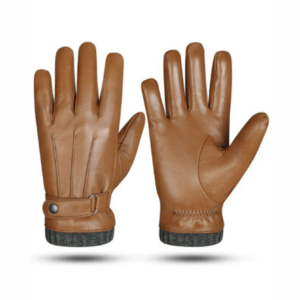 Gants en cuir chauds pour hommes, style opéra, à doigts entiers, doublés polaire, pour l'hiver froid, la conduite et les activités de plein air, équipement OEM - Product Image 6