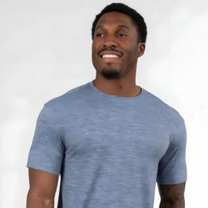 Camiseta de Algodón Gris Jaspeado para Hombre, Informal, Deportiva, de Manga Corta, Transpirable, Básica, para Verano, con Logotipo Personalizado, Proveedor Mayorista - Product Image 6