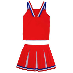 Uniformes de Porristas Personalizados de Poliéster, Faldas Plisadas Elásticas, Diseño por Sublimación, Ropa Deportiva Personalizable OEM para Equipos y Clubes - Product Image 2