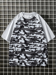 T-shirt graphique délavé à l'acide de haute qualité, imprimé sur mesure, coupe oversize, style vintage, streetwear, en coton, unisexe, pour hommes - Product Image 4