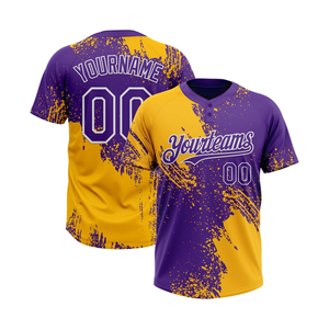 เสื้อเบสบอลแบบสั่งทำ 2 กระดุม พิมพ์ลายแบบ Sublimation สีเขียวดำ ชุดทีม ระบายเหงื่อได้ดี ชุดกีฬา OEM ODM - Product Image 2