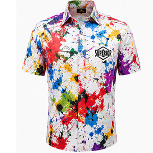 Men's Designer Casual Shirt with Luxury Digital Print and Comfortable Everyday Style Best Quality Shirt - Product Image 1