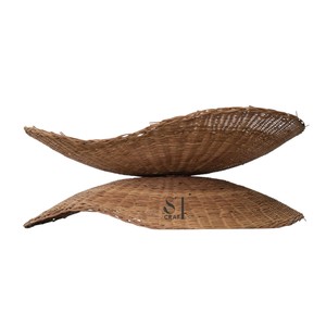 Handcrafted <b>Rattan</b> Lampshade Woven Basket Light Cover Creative Straw Chandelier <b>Shade</b> for Resort Bar Kitchen Island Bulk - Product Image 1