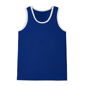 Maillot de basket à séchage rapide, uniforme personnalisé, vêtements de sport sans manches, logo personnalisé, débardeur de basket pour hommes - Product Image 1