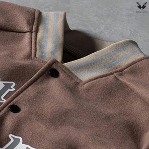 2026 Wholesale Sportswear New Design Multi-Color Varsity Jacket Custom Contrast Sleeves Breathable Baseball Letterman Jacket - Product Image 3