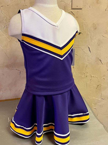 Uniforme de cheerleading personnalisé, couleurs et logo sur mesure, tissu 320g, nouveau design, vente en gros, haute qualité, uniforme de cheerleading sans manches pour adultes - Product Image 3
