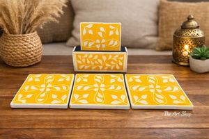 Posavasos versátil con incrustaciones de nácar, posavasos de MDF, posavasos de MOP, manteles individuales, posavasos con incrustaciones de MOP a precio de fábrica al por mayor - Product Image 2