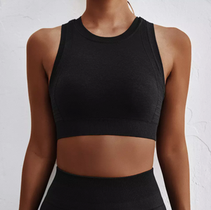 Soutien-gorge de sport pour femme en promotion – Haute qualité, extensible dans 4 directions, respirant, écologique, élasticité moyenne, XS personnalisable à l'avant - Product Image 3