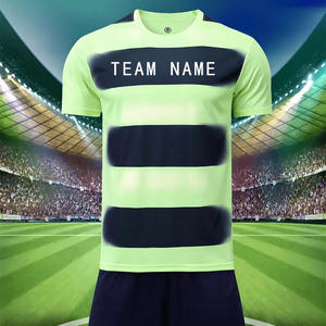 Ensemble maillot et short de football unisexe respirant, imprimé sérigraphié, été, 100 % polyester, séchage rapide, uniforme de football - Product Image 2