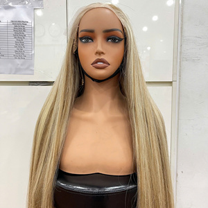 New Arrival Bone Straight Blonde <b>Long</b> Human Hair <b>Wig</b> Vietnamese Hair Extensions Soft Silky No Shedding No Tangles Ready to Ship - Product Image 1
