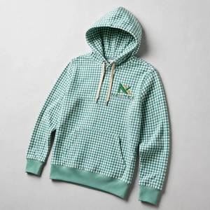 เสื้อฮู้ดลายตารางหมากรุก NEXTEX รุ่น Unisex สีเขียวมิ้นท์ขาว ผ้าฝ้ายผสมโพลีเอสเตอร์เนื้อนุ่ม - Product Image 3