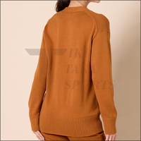 Cárdigan de Mujer, Moda Verano, Superventas, Acrílico, Casual, Cuello en V, Manga Larga, Transpirable, con Bolsillos, Botones Simples
