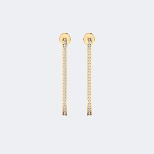 Pendientes de Oro con Diamantes Cultivados en Laboratorio, Corte Brillante Redondo, Minimalistas, para Mujer, Uso Diario de Lujo, Certificación IGI SGL, 0.30ctw - Product Image 1