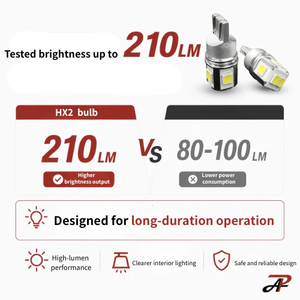 HX2 LED Reverse <b>Light</b> Bulb White Canbus 10-SMD 3030 Chip 12V Interior <b>Light</b> Parking <b>Light</b> <b>Vanity</b> <b>Light</b> Footwell <b>Light</b> Door <b>Light</b> - Product Image 4