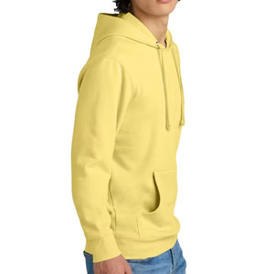 Sudadera con Capucha de Alta Gama para Mujer, Felpa Suave, Bolsillo Tipo Canguro, Amarilla, con Estampado Frontal - Product Image 2