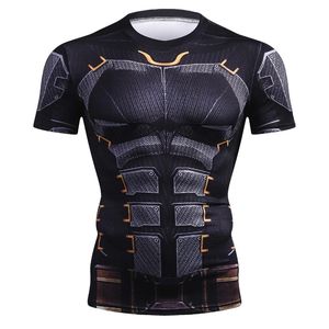 T-shirt de combat à manches courtes pour homme, imprimé loup, séchage rapide, MMA BJJ, sublimation, polyester, adulte - Product Image 5