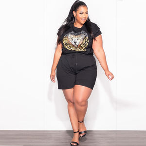 Ensemble court personnalisé, nouveaux vêtements d'été, ensembles 2 pièces pour femmes, pantalon court et haut court en coton, ensemble twin pour femmes - Product Image 3