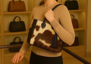 Bolso Tote Multifuncional de Lujo, Bolsos de Mano de Cuero Genuino para Mujer, LTB-0443 - Product Image 2