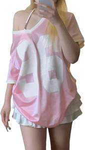 Fournisseur de fabrication de maillots unisexes en maille à sublimation personnalisée, à col ras du cou et manches courtes, pour le streetwear - Product Image 3