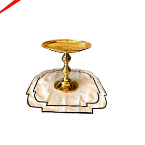 Support à gâteaux et cupcakes en métal au design élégant pour les fêtes d'anniversaire et de mariage, support à pâtisserie de luxe doré - Product Image 2