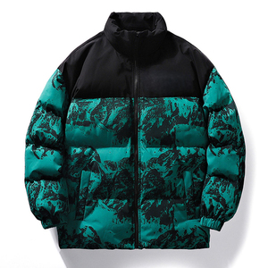 Best Material Polyester Sublimation Women's Down <b>Jacket</b> Windproof With Hot Quality Customized Logo Printing Men's Puffy <b>Jacket</b> - Product Image 4