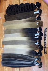 Extensions de cheveux à pointes plates, pointes en I, pointes en U, pointes en V, pointes nano - 100% cheveux vierges - VENTE CHAUDE - Product Image 2