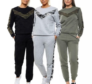 Women's Casual <b>Lounge</b> Wear Side Stripe Track Suit Women's Pullover Full Sleeve Sweat Suit - Product Image 5