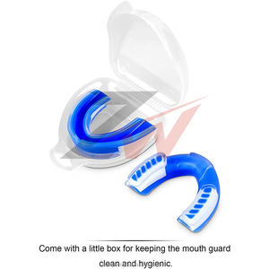 Double Layer <b>Mouth</b> <b>Guard</b> with Gel Shock Pads for Boxing <b>Sports</b> Protection Unisex Adult Lightweight Moldable Design - Product Image 6
