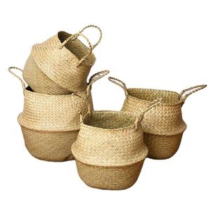 Panier de rangement écologique en jonc de mer, fait main, tissé naturellement, fabricant et fournisseur en gros au Vietnam - Product Image 6