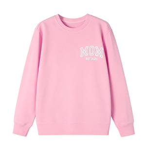 Sweat-shirts à capuche brodés pour femmes, design à carreaux confortable avec logo brodé, collection Printemps, ODM, en flanelle écologique, pour maman - Product Image 1