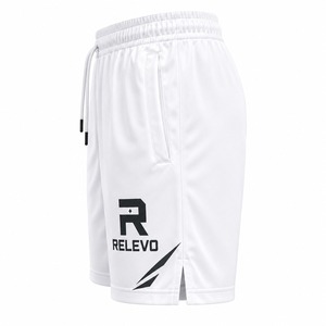 Relevo - Pantalones Cortos Deportivos Casuales para Hombre, de Secado Rápido, Color Blanco, Cintura Elástica con Cordón Ajustable, Corte Medio - Product Image 5