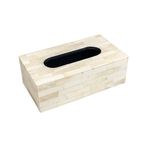 Boîte à mouchoirs en bois personnalisable en gros avec incrustation de os pour la cuisine, la maison ou la voiture par Perfect Enterprises - Product Image 2