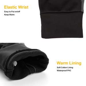 Gants de cyclisme et de course à dotres doigts, respirants, imperméables, avec logo, pour homme, hiver - Product Image 3