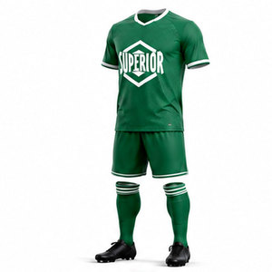 Professional Football Soccer Uniform Designed with Ergonomic Athletic Fit, Sweat-Wicking Performance Fabric and Fully Customized - Product Image 3
