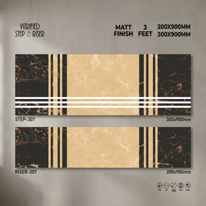 Vistaar Matt - Baldosas de Porcelana Antideslizantes para Escalones, 900x300mm, 900x200mm, Ladrillo Moderno de 20mm, Escaleras Comerciales para Exteriores - Product Image 3