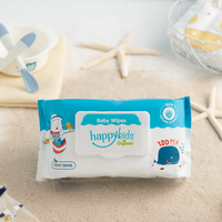 Lot de 120 lingettes nettoyantes douces et humides sans parfum enrichies à l'aloe vera pour une sensation douce et apaisante