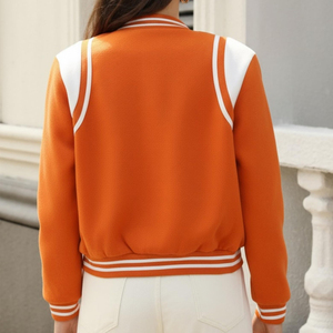 Nouvelle conception de veste universitaire décontractée pour femmes, vente en gros de vêtements d'hiver, vestes universitaires lourdes pour femmes en vente en ligne - Product Image 2