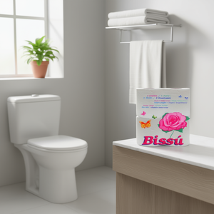 Carta igienica Bissu, 4 rotoli a doppio strato per uso in bagno - Product Image 3